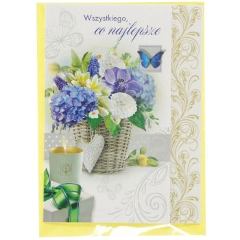 Kartka składana Top Graphic SERDECZNE ŻYCZENIA B6 (5907786927741)