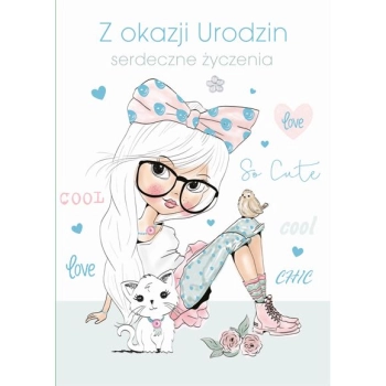 Kartka składana Pol-mak Imieniny B6 (B6LUX)