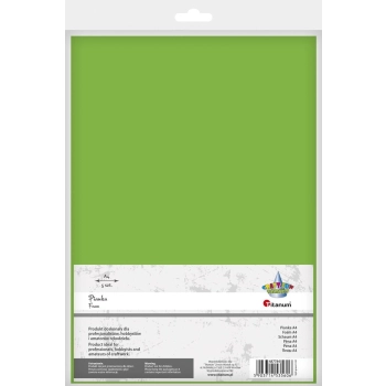 Arkusz piankowy Titanum Craft-Fun Series pianka dekoracyjna A4 5 szt. kolor: zielony jasny 5 ark. (6124)