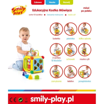 Zabawka edukacyjna Smily Play kostka mówiąca (SP83665)