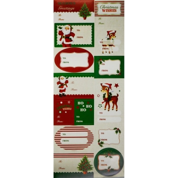 Etykieta samoprzylepna Titanum Craft-Fun Series Boże Narodzenie 3 plansze (19ZJ-003A)