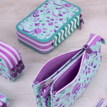 Piórnik Milan usztywniany owalny Sea (081145S)