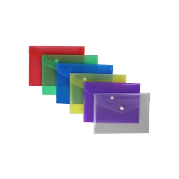 Teczka plastikowa na guzik Biurfol A5 kolor: mix (TKS-02-00)