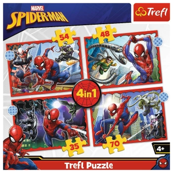 Puzzle Trefl Spider Man 4w1 el. (34384)