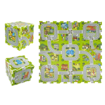 Mata dla malucha Smily Play piankowa ulica, 32X32cm (SP84357)