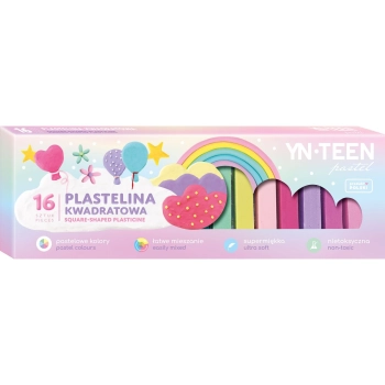 Plastelina Yn-teen 16 kol. mix