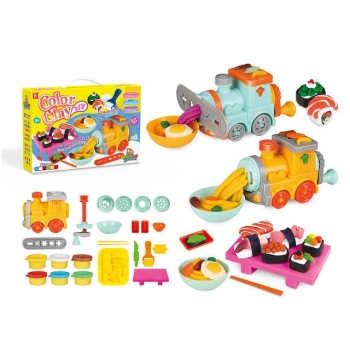 Masa plastyczna dla dzieci Bigtoys lokomotywa - mix (PLA1769)