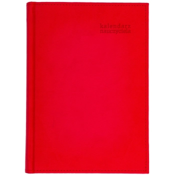Kalendarz książkowy (terminarz) 5905031841323 Wydawnictwo Wokół Nas NAUCZYCIELA Vivella A5 (A5TN061B  czerwony)