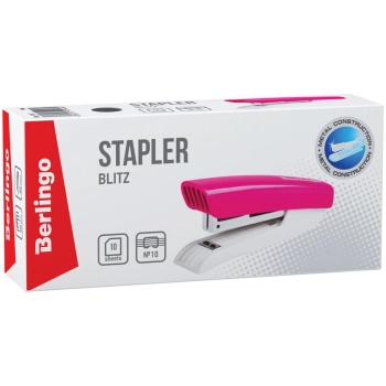 Zszywacz Berlingo różowy 10k (299752)