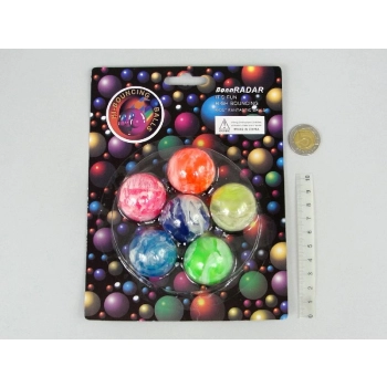 Piłka kauczukowa One Dollar 6szt  śr.3 cm (214385)