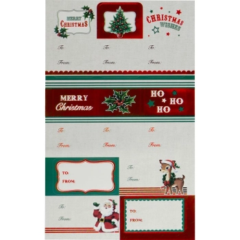 Etykieta samoprzylepna Titanum Craft-Fun Series Boże Narodzenie 3 plansze (19ZJ-003A)