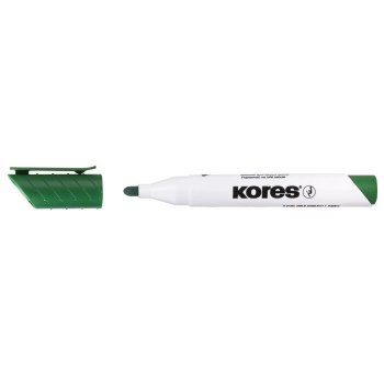 Marker suchościeralny Kores, zielony okrągła końcówka (20835)