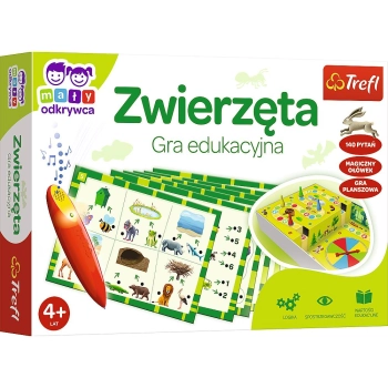 Gra edukacyjna Trefl Mały Odkrywca i Magiczny Ołówek Zwierzęta Magiczny ołówek (02111)