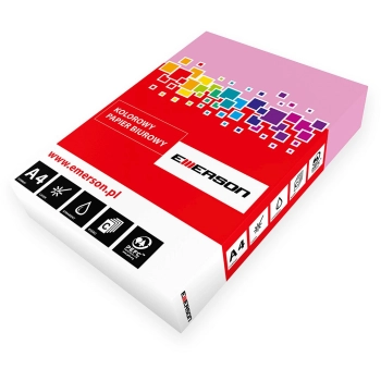 Papier kolorowy Emerson różowy, A4 A4 - różowy 80g [mm:] 210x297 (xem408007)