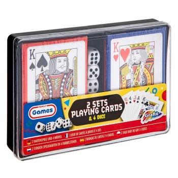 Karty Grafix zestaw + kości do gry (300029) 108 sztuk