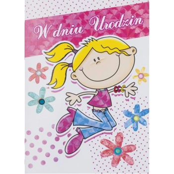 Kartka składana Pol-mak Imieniny B6 (B6LUX)