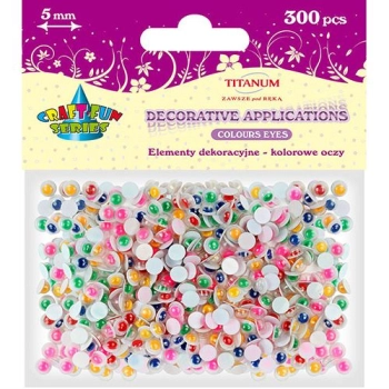Oczka Titanum Craft-fun Craft-Fun Series oczy 300 szt (OC001)