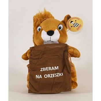 Pluszak Deef Wiewiórka z workiem duża Zbieram na orzeszki (57657)