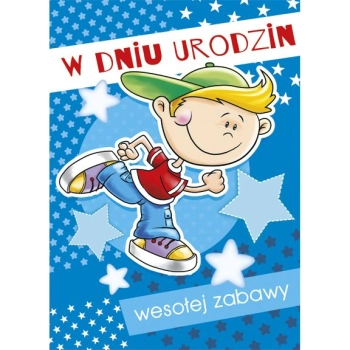 Kartka składana Pol-mak Imieniny B6 (B6LUX)