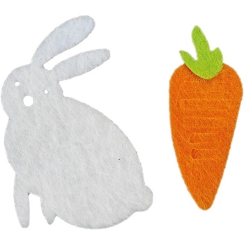 Ozdoba filcowa Titanum Craft-Fun Series zające i marchewki (5016)