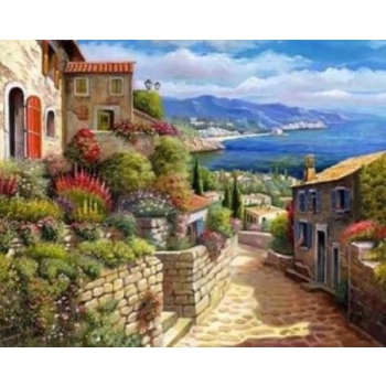 Zestaw kreatywny Norimpex malowanie po numerach - miasto z widokiem (NO-1005548)