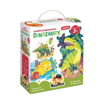 Puzzle Czuczu dinozaury 4w1 el. (491538)