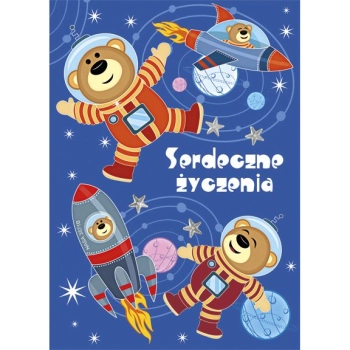 Kartka składana Pol-mak Imieniny B6 (B6LUX)