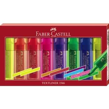 Zakreślacz Faber-Castell 8 szt, mix 1,0-5,0mm (254667 FC)