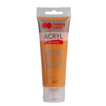 Farba akrylowa Happy Color florenckie złoto metalik kolor: miedziany 75ml (HA 7370 0075-117)