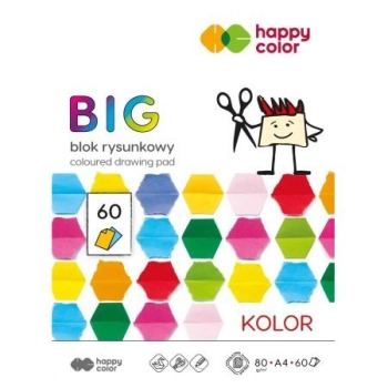 Blok rysunkowy Happy Color A4 mix 80g (HA 3708 2030-09B60)