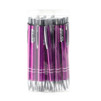 Długopis wielkopojemny Cresco Star metalowy tuba niebieski 1,0mm (600005St-05)