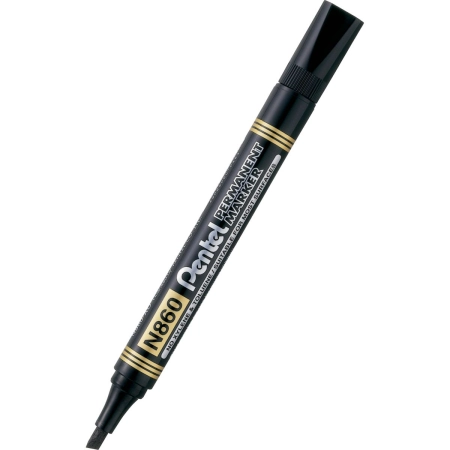 Marker permanentny wkład czarny 1,2-4,5mm ścięta końcówka Pentel (N860)