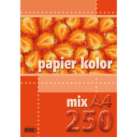 Papier kolorowy A4 mix 80g Kreska