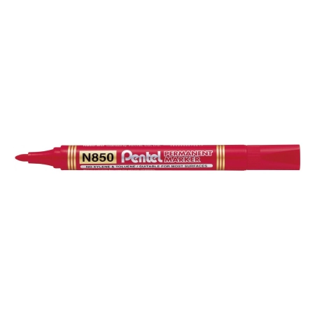 Marker permanentny wkład czerwony 1,5mm okrągła końcówka Pentel