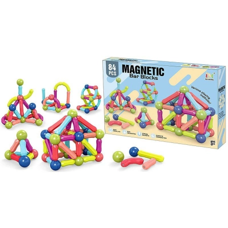 Klocki magnetyczne 84 elementy Adar (606944)