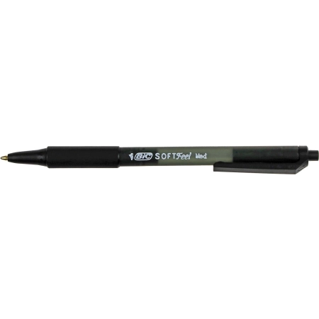 Długopis SOFT FEELCLIC czarny wkład czarny 1,0mm Bic (837397)