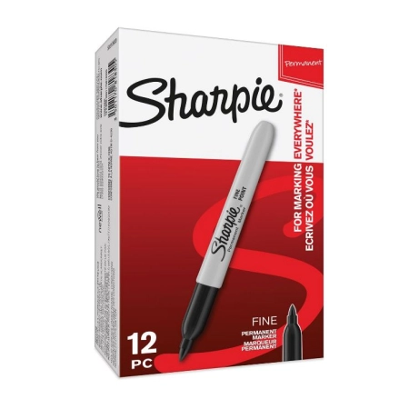 Marker permanentny Sharpie Fine wkład czarny 1,0mm fibrowa końcówka Sharpie (S0810930)
