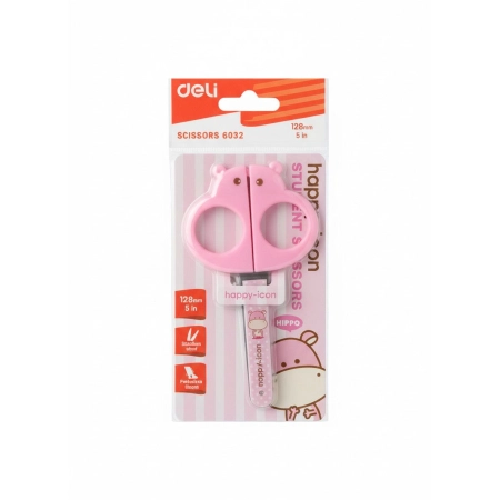 Nożyczki HOPOPOTAM SOFT TOUCH 17,5cm 17,5cm Deli (E6032)