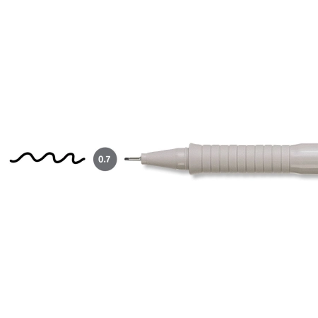 Cienkopis kreślarski Ecco Pigment wkład czarny 0,7mm 1kol. Faber Castell (FC166799)