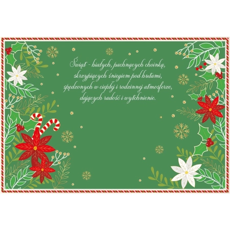 Kartka składana B6 BN SWIATECZNA REKAWICA MERRY CHRISTMAS Henry (5905701480548)