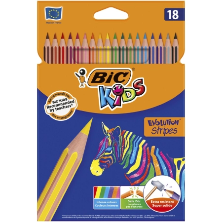 Kredki ołówkowe Evolution 12 kol 18 kol. Bic Kids (829024)