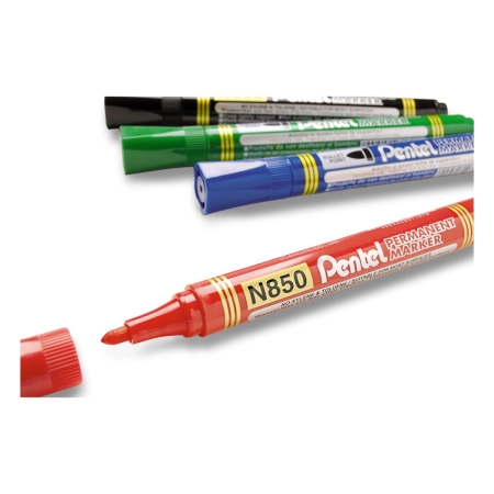 Marker permanentny wkład czerwony 1,5mm okrągła końcówka Pentel