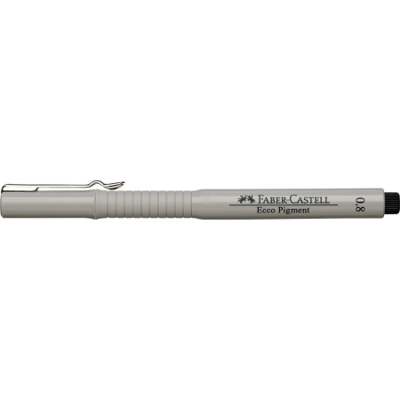 Cienkopis kreślarski Ecco Pigment wkład czarny 0,8mm 1kol. Faber Castell (FC166899)