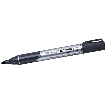 Marker permanentny wkład czarny 2,0mm okrągła końcówka Rystor