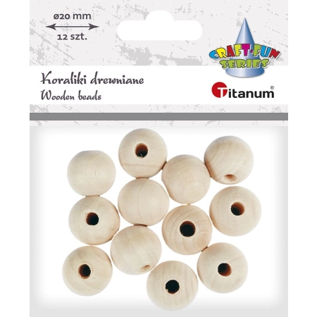 Ozdoba drewniana Craft-Fun Series koraliki Titanum (390601)