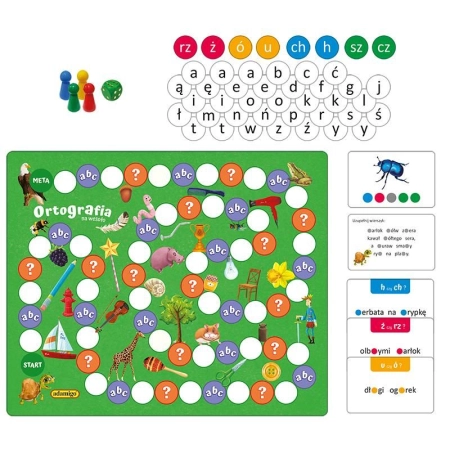 Gra edukacyjna Ortografia na wesoło Adamigo