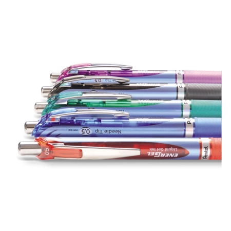 Cienkopis ENERGEL BLN 75 wkład czarny 0,25mm 4kol. Pentel