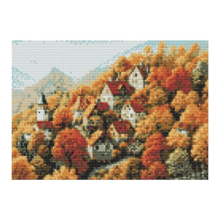 Zestaw kreatywny Diamentowa mozaika 30x40cm Jesień 1 Flamingo Line (2(2))