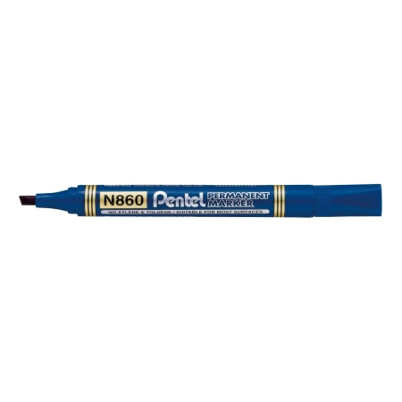 Marker permanentny N860 wkład niebieski 1,5mm ścięta końcówka Pentel