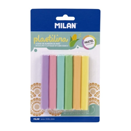 Plastelina 6 kol. pastelowa mix Milan (914706P)